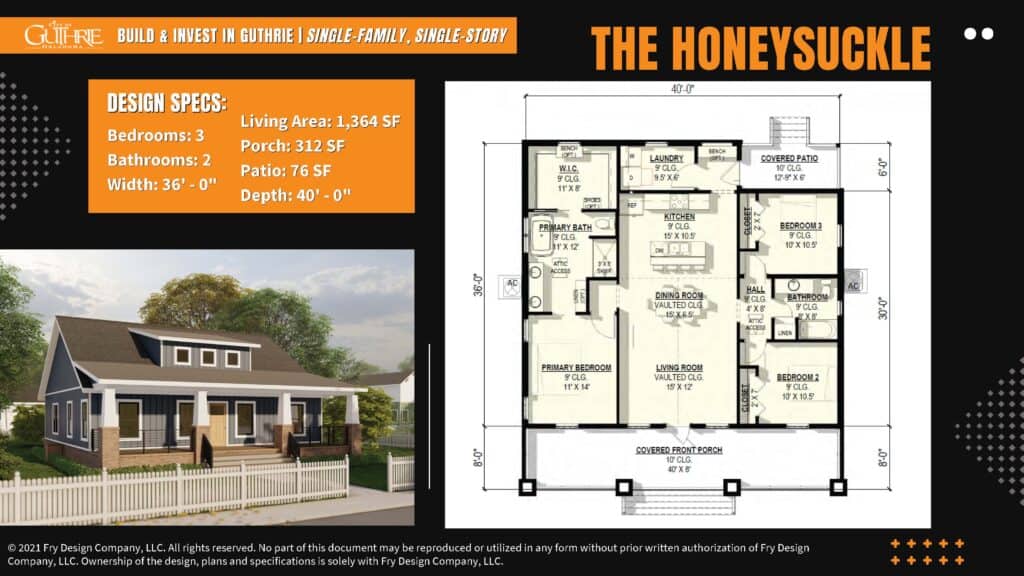 Cozy 2-bedroom, 1-bath home with front porch and open living space.